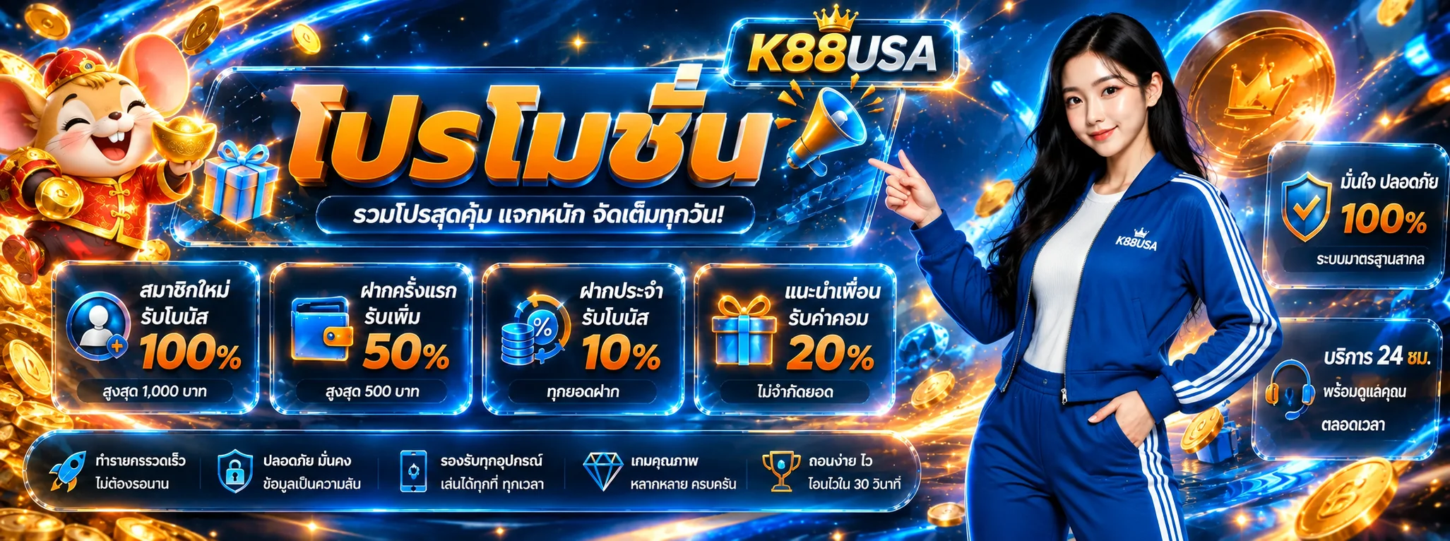 K88USA เว็บตรง ทางเข้าเล่น ฝากถอนออโต้ 24 ชม.
